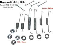 Sonstige-Citroen - Remschoenset (achter). Remsysteem: Lucas-Girling. Geschikt voor Renault R4, R5, R12, R14, 
