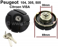 citroen brandstofsysteem accessoires afsluitbare tankdop geschikt voor peugeot 104 505 305 P72687 - Bild 1