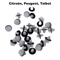citroen deurpanelen deursierstrip clips 30 stuks geschikt voor diverse peugeot P77706 - Bild 1