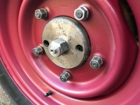 Citroen-DS-11CV-HY - Aandrijfasmoer links (rechtse draad). Geschikt voor Citroen HY. Of. Nr. H4168D. Koppel: 20