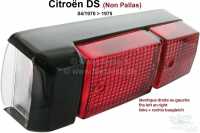 Sonstige-Citroen - Achterlichtkap, geschikt voor Citroen DS Non Pallas. Kleur: zwart. Montage links of rechts