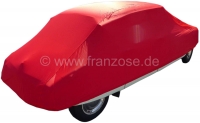 Citroen-DS-11CV-HY - Autohoes in rood, voor Citroen DS. Synthetische vezels, luchtdoorlatend, stofbindend. Spec