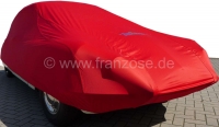 Citroen-DS-11CV-HY - Autohoes in rood, voor Citroen DS. Synthetische vezels, luchtdoorlatend, stofbindend. Spec