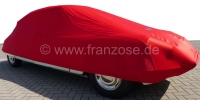 Citroen-DS-11CV-HY - Autohoes in rood, voor Citroen DS. Synthetische vezels, luchtdoorlatend, stofbindend. Spec