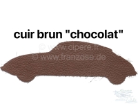 Renault - B-stijl bekleding (links + rechts). Geschikt voor Citroën DS. Materiaal: bruin leer.