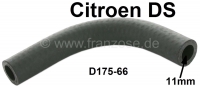 Citroen-DS-11CV-HY - Aansluiting tankventilatie rubber (gebogen). Geschikt voor Citroen DS. Of. D175-66. Afmeti
