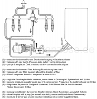 Citroen-DS-11CV-HY - Elektrische benzinepomp, alternatief voor Citroen DS injectiemotoren. De pomp wordt geleve