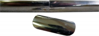 Citroen-DS-11CV-HY - Chromen sierlijst voor de softtop op de carrosserie (halfrond, 2 delen met verbindingsclip