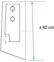 Sonstige-Citroen - Achterpaneel links. Bevestiging voor de achterlichten. Geschikt voor Citroen HY. Het is he