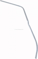 Deurafdichting rechtsvoor. Rubberen klemstrip volledig op de A-stijl tot aan de