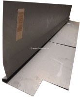 Citroen-DS-11CV-HY - Vloerplaatrand linksvoor (met verbindingsplaat naar de dorpel). Geschikt voor Citroën DS.