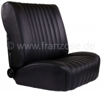 Citroen-DS-11CV-HY - DS Pallas, compleet interieur in ruil. Zwart leder. Bestaande uit: 2x voorstoelen, 1x acht