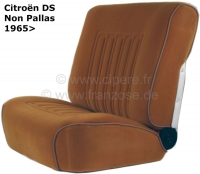 DS Non Pallas, stoelhoezen voor + achter, Citroen DS Non Pallas, kleur oker