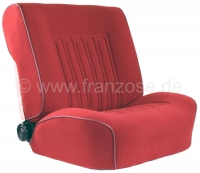 Sonstige-Citroen - DS Non Pallas, stoelhoezen voor + achter, Citroen DS Non Pallas, kleur donkerrood (foncé 