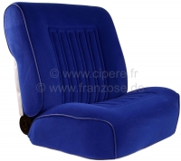 Citroen-DS-11CV-HY - DS Non Pallas, stoelhoezen voor + achter, Citroen Non Pallas, kleur donkerblauw (foncé). 