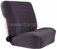 Sonstige-Citroen - DS Non Pallas, stoelhoezen voor + achter, Citroen Non Pallas, kleur grijs. Hoge rugleuning