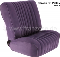DS Pallas, stoelhoezen voor + achter, Citroen DS Pallas, kleur grijs. Hoge