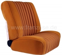 Citroen-DS-11CV-HY - DS Pallas, stoelhoezen voor + achter, Citroen DS Pallas, kleur oker (vieil of) gestreept (