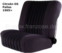 DS Pallas, stoelhoezen voor + achter, Citroen DS Pallas, kleur grijs gestreept