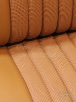 Citroen-DS-11CV-HY - DS Non Pallas, stoelhoezen voor + achter, Citroen DS, kunstleer lichtbruin (fawn). Citroen