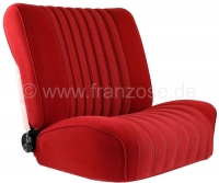 Sonstige-Citroen - DS Pallas, stoelhoezen voor + achter, Citroen DS Pallas 1974>1975, kleur donkerrood (grena