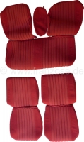 Sonstige-Citroen - DS Pallas, stoelhoezen voor + achter, Citroen DS Pallas 1974>1975, kleur donkerrood (grena