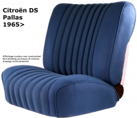 DS Pallas, stoelhoezen voor + achter, Citroen DS Pallas. Kleur petrol