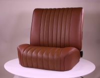 Sonstige-Citroen - DS Non Pallas, stoelhoezen voor + achter, Citroen DS, kunstleer bruin (tabak). Citroen DS,