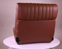 Sonstige-Citroen - DS Non Pallas, stoelhoezen voor + achter, Citroen DS, kunstleer bruin (tabak). Citroen DS,