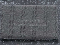 Citroen-DS-11CV-HY - DS Pallas, stoelhoezen voor + achter, Citroen DS Pallas 1974-1975, kleur donkergrijs gestr