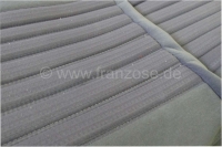 Citroen-DS-11CV-HY - DS Pallas, stoelhoezen voor + achter, Citroen DS Pallas 1974-1975, kleur donkergrijs gestr