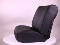 Sonstige-Citroen - DS Non Pallas, stoelhoezen voor + achter, Citroen DS, zwart kunstleer. Citroën DS uit 196