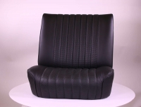 Sonstige-Citroen - DS Non Pallas, stoelhoezen voor + achter, Citroen DS, zwart kunstleer. Citroën DS uit 196