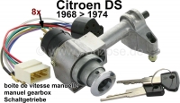citroen ds 11cv hy contactsloten contactslot voor handgeschakelde versnellingsbak stekker met 8 P33120 - Bild 1
