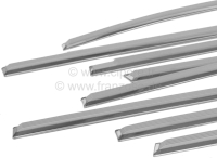 Sonstige-Citroen - Centreer-sierstrip set (brede versie, met wit rubber). Geschikt voor Citroen DS Non Pallas