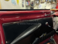 Citroen-DS-11CV-HY - Deur sierlijst chroom (houder voor de deur sierlijst), bovenkant voor de deur sierlijst. I