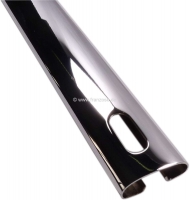 Citroen-DS-11CV-HY - Roestvrijstalen motorkapscharnier, voor Citroen 15CV. (chroomstrip in het midden van de mo