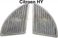 Citroen-DS-11CV-HY - Treeplanken links + rechts, voor de instap (Robri). Geschikt voor Citroen HY. Gemaakt van 