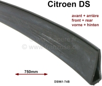 Rubber voor onderste portierruit. Geschikt voor Citroën DS. Past voor +