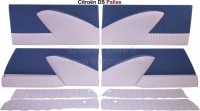 Sonstige-Citroen - DS Pallas, deurpanelen (4 stuks). Donkerblauwe stof. Geschikt voor Citroen DS Pallas. Incl