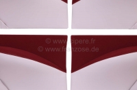 Sonstige-Citroen - DS Pallas, deurpanelen (4 stuks). Stof donkerrood (grenat). Geschikt voor Citroen DS Palla