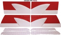 Sonstige-Citroen - DS Pallas, deurpanelen (4 stuks). Stof lichtrood (vif). Geschikt voor Citroen DS Pallas. I