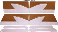 Citroen-DS-11CV-HY - DS Pallas, deurpanelen (4 stuks). Stof oker. Bijpassende kleur stoelhoezen 38322 (Blockies