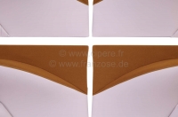 Citroen-DS-11CV-HY - DS Pallas, deurpanelen (4 stuks). Stof oker. Bijpassende kleur stoelhoezen 38322 (Blockies