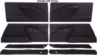 Sonstige-Citroen - DS Pallas, deurpanelen (4 stuks). Zwart leer, incl. 4x leren bekleding, boven de deur. Ges