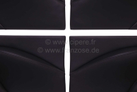 Sonstige-Citroen - DS Pallas, deurpanelen (4 stuks). Zwart leer, incl. 4x leren bekleding, boven de deur. Ges