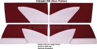 DS Non Pallas, deurpanelen set (4 stuks). Donkerrood velours (grenat). Geschikt