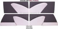 DS Non Pallas, deurpanelen set (4 stuks). Velours grijs. Geschikt voor Citroen