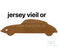 Sonstige-Citroen - DS Super, portierbekleding set (4 stuks). Okergeel velours met zwart imitatieleer. De kaar