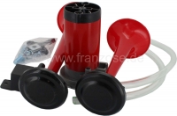 Citroen-DS-11CV-HY - Claxon (claxon, 12 volt), compleet met luchtcompressor + 2 x luchthoorn, relais en luchtsl